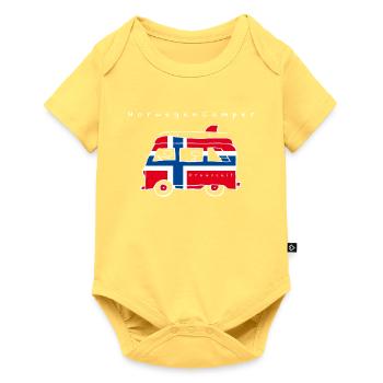 Norwegen Camper - Baby Premium Kurzarmbody - Pastellgelb - Vorne