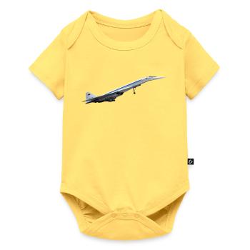 Tu-144 - Baby Premium Kurzarmbody - Pastellgelb - Vorne