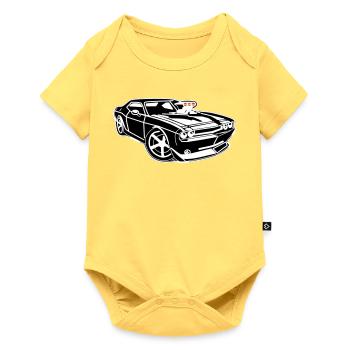 Pure muscle car power! - Baby Premium short-sleeve bodysuit - sky yellow - Front