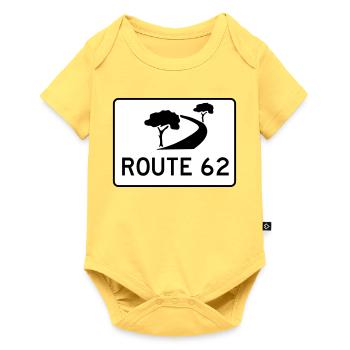 garden route - Baby Premium short-sleeve bodysuit - sky yellow - Front