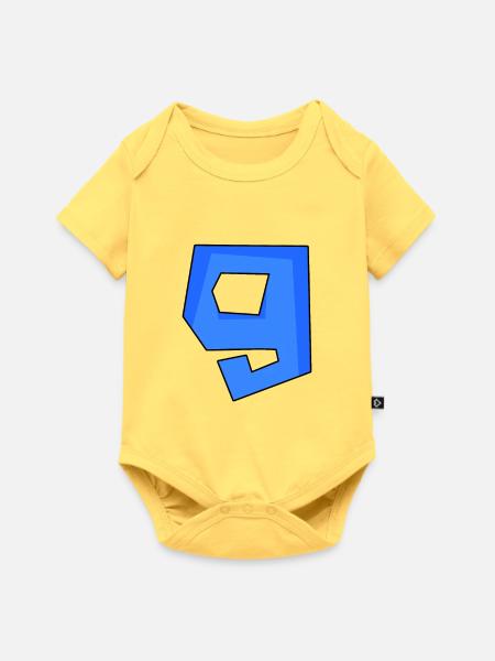 9 - Baby Premium Kurzarmbody - Pastellgelb
