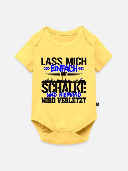 Lasst mich auf Schalke | Farbe änderbar - Baby Premium Kurzarmbody - Pastellgelb