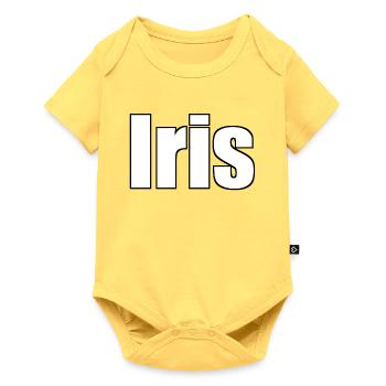 Iris - Baby Premium short-sleeve bodysuit - sky yellow - Front