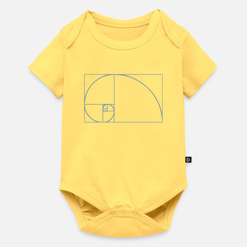 Fibonacci Tshirt - Baby Premium short-sleeve bodysuit - sky yellow