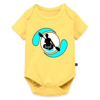 Kayak - Baby Premium short-sleeve bodysuit - sky yellow - Front