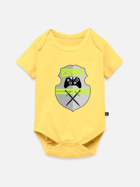 E-Sport - Baby Premium Kurzarmbody - Pastellgelb