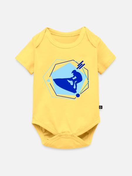 Jetski - Baby Premium Kurzarmbody - Pastellgelb