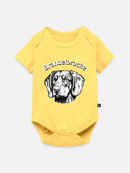 Brandelbracke Portrait - Baby Premium Kurzarmbody - Pastellgelb