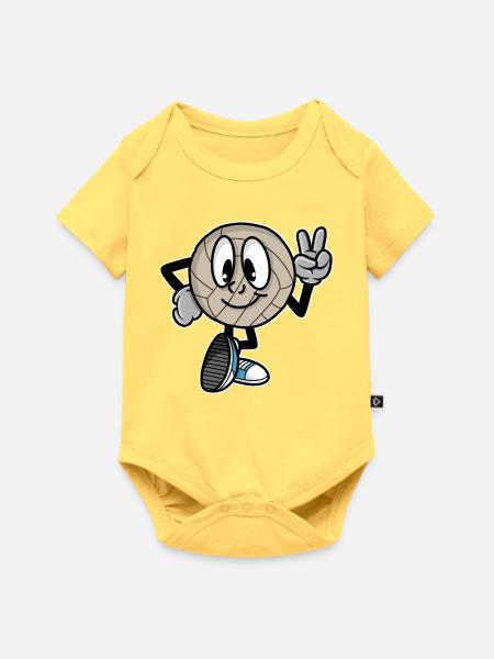 Volleyball - Baby Premium Kurzarmbody - Pastellgelb