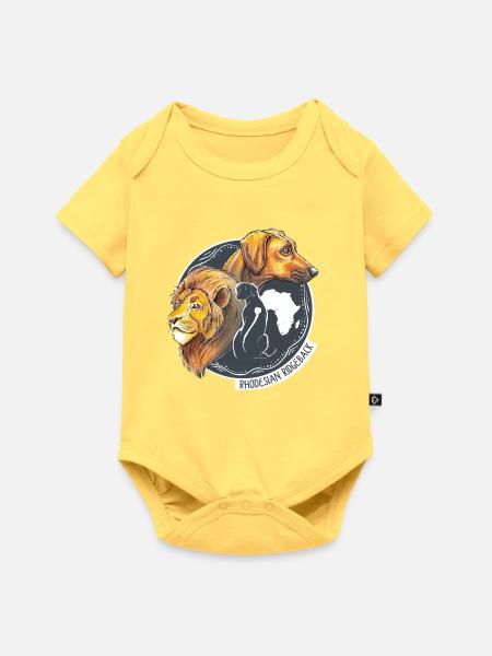 Rhodesian Ridgeback - Baby Premium Kurzarmbody - Pastellgelb