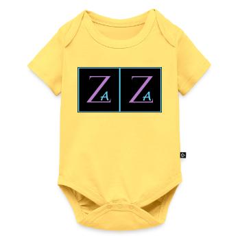 Zaza - Baby Premium short-sleeve bodysuit - sky yellow - Front