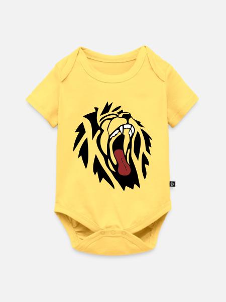Lion - Baby Premium short-sleeve bodysuit - sky yellow