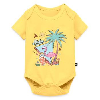 Aloha Summer - Baby Premium short-sleeve bodysuit - sky yellow - Front