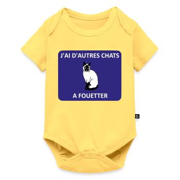 I have other fish to fry. - Baby Premium short-sleeve bodysuit - sky yellow - Front