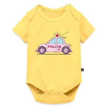 Police Car Police Pink - Baby Premium short-sleeve bodysuit - sky yellow - Front