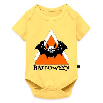 Halloween - Body à manches courtes Premium Bébé - jaune pastel - Devant