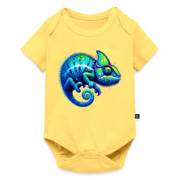 Chameleon - Baby Premium short-sleeve bodysuit - sky yellow - Front