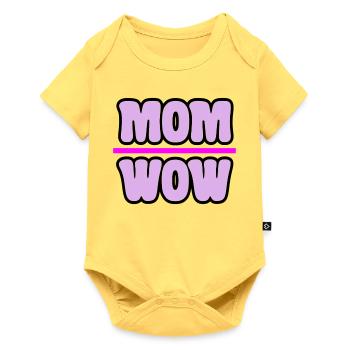 Maman - Body à manches courtes Premium Bébé - jaune pastel - Devant