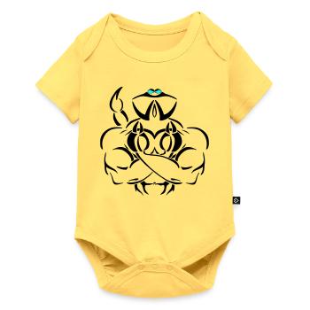 Alpha scorpion Deluxe - Body à manches courtes Premium Bébé - jaune pastel - Devant