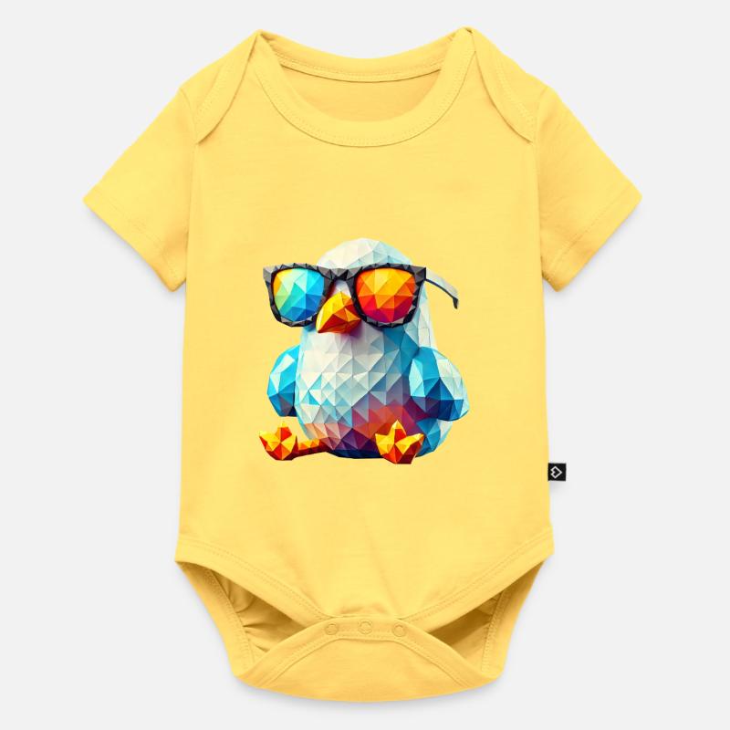mouette cool lunettes de soleil - Body à manches courtes Premium Bébé - jaune pastel