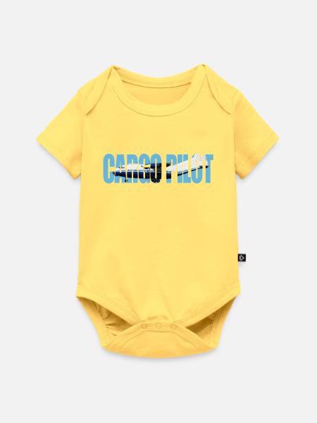Cargo pilot An-12 - Baby Premium Kurzarmbody - Pastellgelb