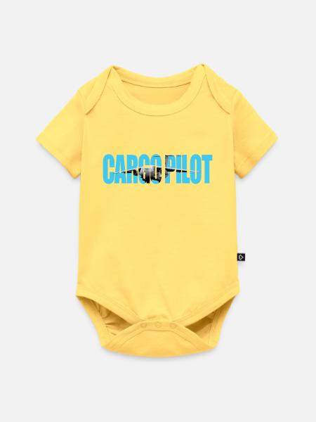 Cargo pilot C-390 - Baby Premium Kurzarmbody - Pastellgelb