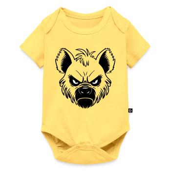 Hyène - Body à manches courtes Premium Bébé - jaune pastel - Devant