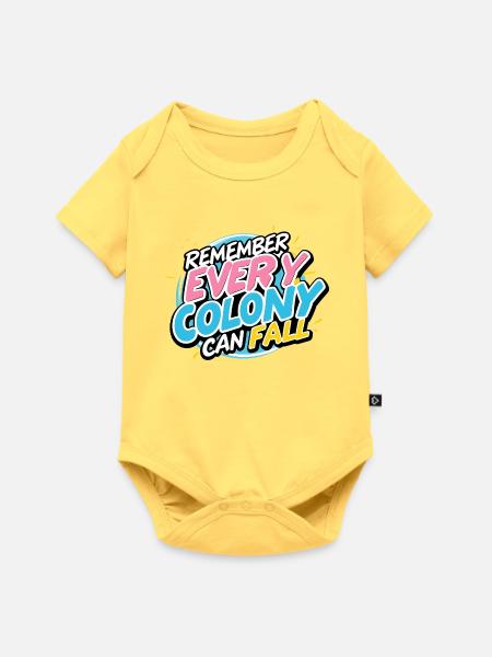 Every Colony Can Fall - Baby Premium Kurzarmbody - Pastellgelb