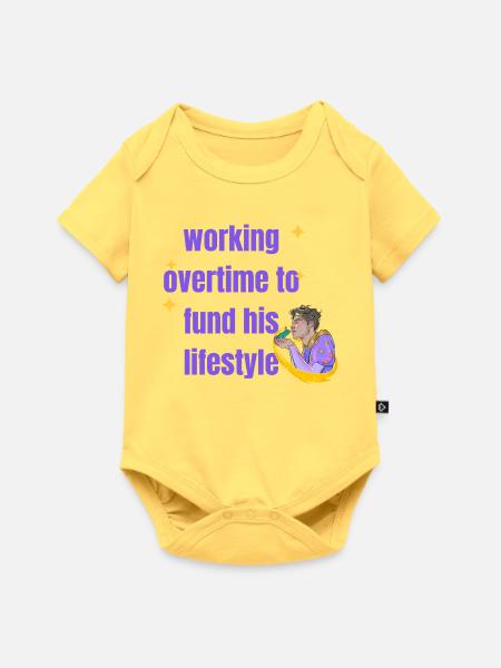 my bfs taste aint cheap - Baby Premium Kurzarmbody - Pastellgelb