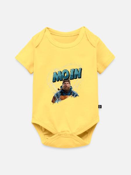Moin Matrose - Baby Premium Kurzarmbody - Pastellgelb