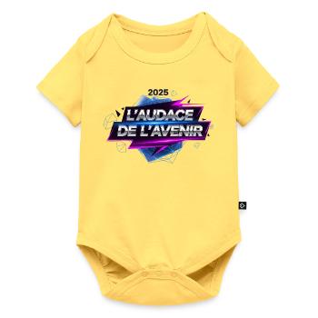 L'Audace de l'Avenir 2025 - Body à manches courtes Premium Bébé - jaune pastel - Devant