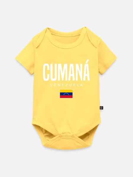 Cumaná Venezuela - Baby Premium Kurzarmbody - Pastellgelb