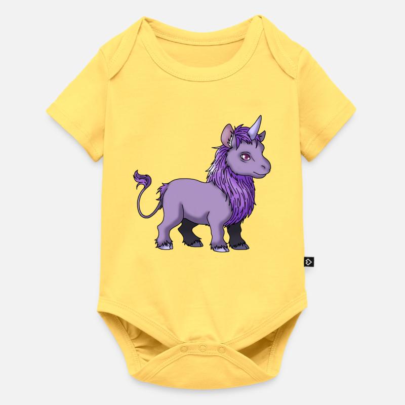 Cornillon - Baby Premium short-sleeve bodysuit - sky yellow
