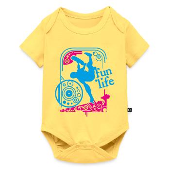 Skate par Helfspawn - Body à manches courtes Premium Bébé - jaune pastel - Devant