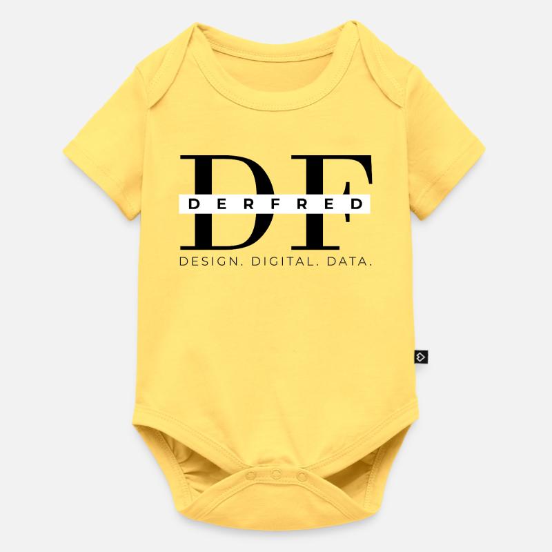 #derfred - Body à manches courtes Premium Bébé - jaune pastel