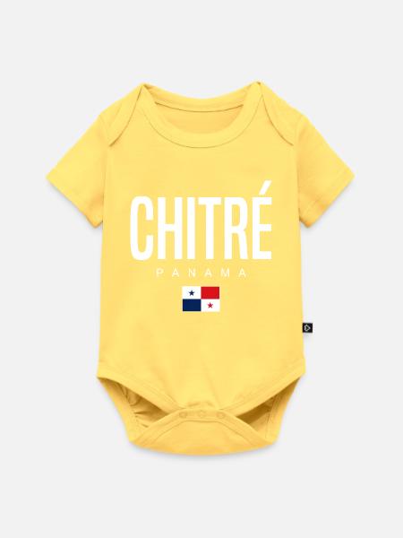 Chitré Panama Panamaer - Baby Premium Kurzarmbody - Pastellgelb