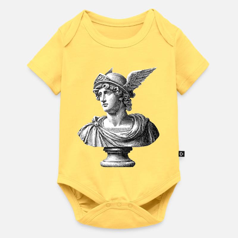 Buste antique Hermès - Gravure classique - Body à manches courtes Premium Bébé - jaune pastel
