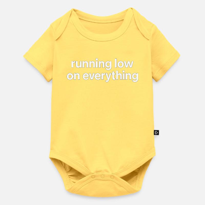 running low on everything - Baby Premium short-sleeve bodysuit - sky yellow