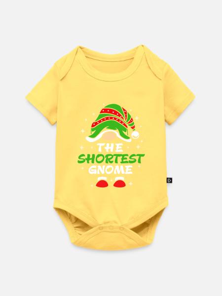 Gnom - Baby Premium Kurzarmbody - Pastellgelb