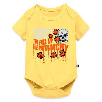 My Favorite Season Is The Fall Of The Patriarchy - Baby Premium short-sleeve bodysuit - sky yellow - Front