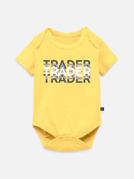TRADER - Baby Premium Kurzarmbody - Pastellgelb