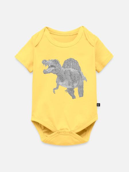 Spinosaurus - Baby Premium Kurzarmbody - Pastellgelb
