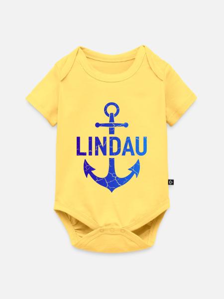 Anker Lindau Bodensee - Baby Premium Kurzarmbody - Pastellgelb