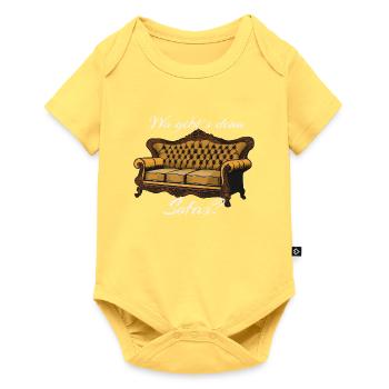 Vintage Sofa Saying, Where can you find something like that? - Baby Premium short-sleeve bodysuit - sky yellow - Front