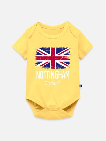 Nottingham - Baby Premium Kurzarmbody - Pastellgelb