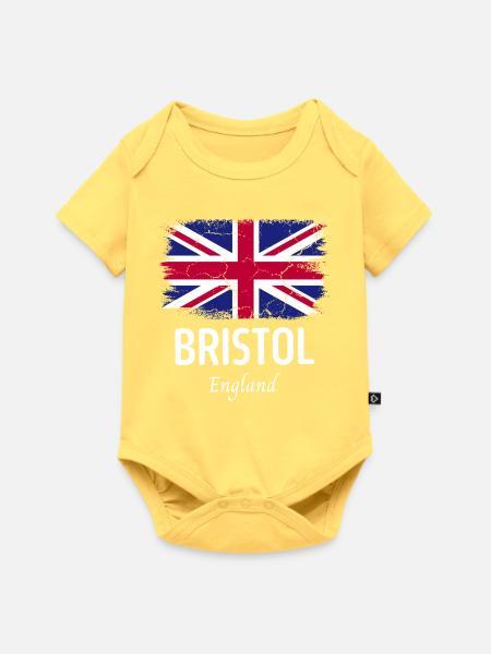 Bristol - Baby Premium Kurzarmbody - Pastellgelb