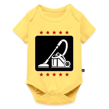 Cleaning vacuum cleaners - Baby Premium short-sleeve bodysuit - sky yellow - Front