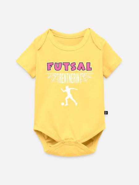 Futsal Rentnerin Rente Ruhestand Futsalerin - Baby Premium Kurzarmbody - Pastellgelb