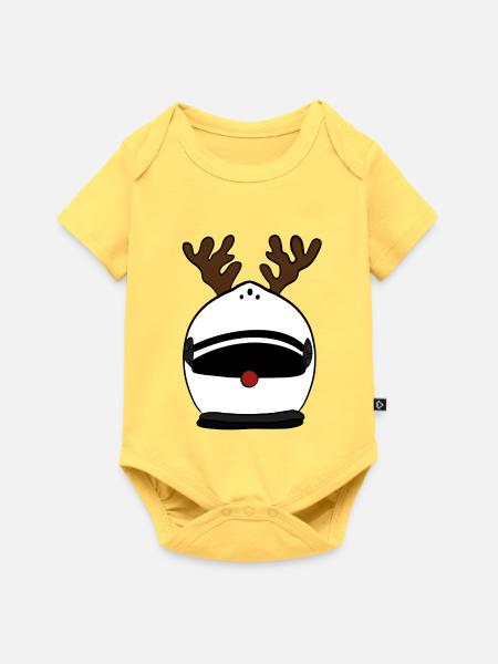 Helm w - Baby Premium Kurzarmbody - Pastellgelb