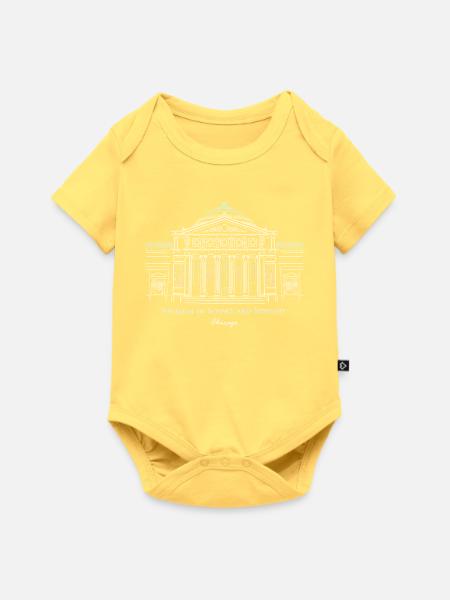 Science & Industry Museum Chicago, Handzeichnung - Baby Premium Kurzarmbody - Pastellgelb